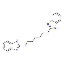ChemSpider 2D Image | 2,2'-(1,7-Heptanediyl)bis(1H-benzimidazole) | C21H24N4