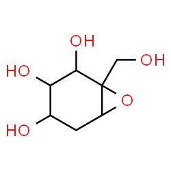 ChemSpider 2D Image | 1-(Hydroxymethyl)-7-oxabicyclo[4.1.0]heptane-2,3,4-triolato(2-) | C7H12O5