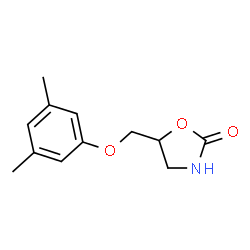 ChemSpider 2D Image | 5-[(3,5-Dimethylphenoxy)methyl]-1,3-oxazolidin-2-one | C12H15NO3