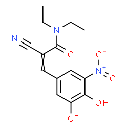 ChemSpider 2D Image | 5-[2-Cyano-3-(diethylamino)-3-oxo-1-propen-1-yl]-2-hydroxy-3-nitrophenolatato | C14H14N3O5