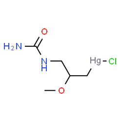 ChemSpider 2D Image | [3-(Carbamoylamino)-2-methoxypropyl](chloro)mercury | C5H11ClHgN2O2