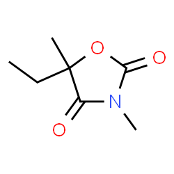 ChemSpider 2D Image | 5-Ethyl-3,5-dimethyl-1,3-oxazolidine-2,4-dionato | C7H11NO3