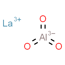ChemSpider 2D Image | Lanthanum trioxoaluminate(3-) | AlLaO3