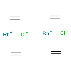ChemSpider 2D Image | Ethene, rhodium(1+) salt, hydrochloride (2:1:1) | C8H16Cl2Rh2