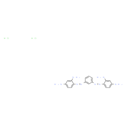 ChemSpider 2D Image | 4,4'-(1,3-Phenylenedidiazene-2,1-diyl)dibenzene-1,3-diamine dihydrochloride | C18H20Cl2N8