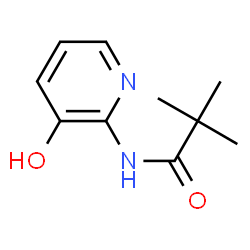 ChemSpider 2D Image | N-(3-Hydroxy-2-pyridinyl)-2,2-dimethylpropanamide | C10H14N2O2