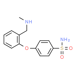 ChemSpider 2D Image | 4-[2-[(Methylamino)methyl]phenoxy]benzenesulfonamide | C14H16N2O3S