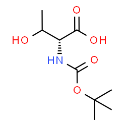 ChemSpider 2D Image | N-(tert-Butoxycarbonyl)-D-threonine | C9H17NO5