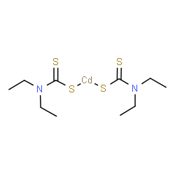ChemSpider 2D Image | Cadmium bis(diethylcarbamodithioate) | C10H20CdN2S4