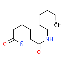 ChemSpider 2D Image | N-hexyl-6-$l^{1}-azanyl-6-oxo-hexanamide | C12H20N2O2