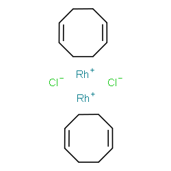ChemSpider 2D Image | 1,5-cyclooctadiene, (5Z)-, rhodium(1+) salt, hydrochloride (2:1:1) | C16H24Cl2Rh2