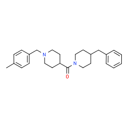 ChemSpider 2D Image | (4-Benzyl-1-piperidinyl)[1-(4-methylbenzyl)-4-piperidinyl]methanone | C26H34N2O