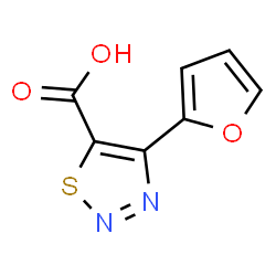 ChemSpider 2D Image | 4-(2-Furyl)-1,2,3-thiadiazole-5-carboxylic acid | C7H4N2O3S