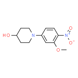 ChemSpider 2D Image | 1-(3-Methoxy-4-nitrophenyl)-4-piperidinol | C12H16N2O4