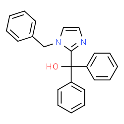 ChemSpider 2D Image | (1-Benzyl-1H-imidazol-2-yl)(diphenyl)methanol | C23H20N2O