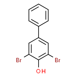 ChemSpider 2D Image | 3,5-Dibromo-4-biphenylol | C12H8Br2O