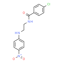 ChemSpider 2D Image | 4-chloro-N-[2-(4-nitroanilino)ethyl]benzamide | C15H14ClN3O3