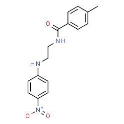 ChemSpider 2D Image | 4-Methyl-N-{2-[(4-nitrophenyl)amino]ethyl}benzamide | C16H17N3O3