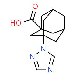 ChemSpider 2D Image | 3-(1,2,4-triazol-1-yl)adamantane-1-carboxylic acid | C13H17N3O2