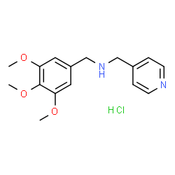 ChemSpider 2D Image | (pyridin-4-ylmethyl)[(3,4,5-trimethoxyphenyl)methyl]amine hydrochloride | C16H21ClN2O3