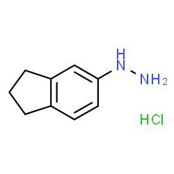 ChemSpider 2D Image | 2,3-dihydro-1H-inden-5-ylhydrazine hydrochloride | C9H13ClN2