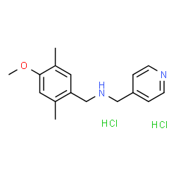 ChemSpider 2D Image | [(4-methoxy-2,5-dimethylphenyl)methyl](pyridin-4-ylmethyl)amine dihydrochloride | C16H22Cl2N2O