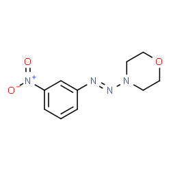 ChemSpider 2D Image | 4-[(E)-(3-Nitrophenyl)diazenyl]morpholine | C10H12N4O3