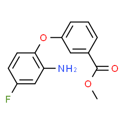 ChemSpider 2D Image | Methyl 3-(2-amino-4-fluorophenoxy)benzoate | C14H12FNO3