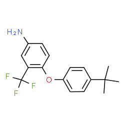 ChemSpider 2D Image | 4-(4-tert-butylphenoxy)-3-(trifluoromethyl)aniline | C17H18F3NO