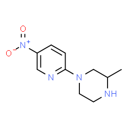 ChemSpider 2D Image | 3-Methyl-1-(5-nitro-2-pyridinyl)piperazine | C10H14N4O2