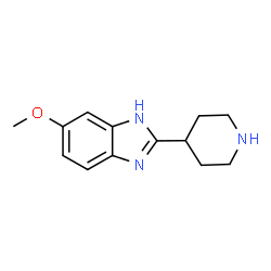 ChemSpider 2D Image | 5-Methoxy-2-(4-piperidinyl)-1H-benzimidazole | C13H17N3O
