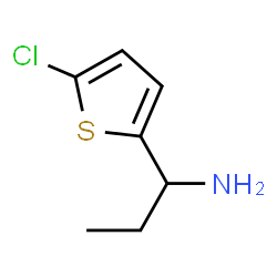 ChemSpider 2D Image | 1-(5-Chloro-2-thienyl)-1-propanamine | C7H10ClNS