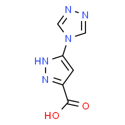 ChemSpider 2D Image | 5-(1,2,4-triazol-4-yl)-1H-pyrazole-3-carboxylic acid | C6H5N5O2