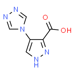 ChemSpider 2D Image | 4-(1,2,4-triazol-4-yl)-1H-pyrazole-3-carboxylic acid | C6H5N5O2