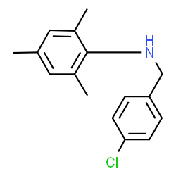ChemSpider 2D Image | N-(4-Chlorobenzyl)-2,4,6-trimethylaniline | C16H18ClN