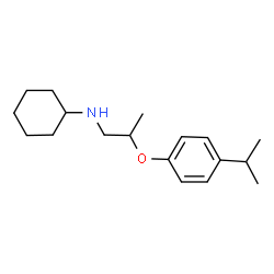ChemSpider 2D Image | N-[2-(4-Isopropylphenoxy)propyl]cyclohexanamine | C18H29NO