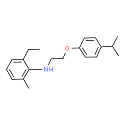 ChemSpider 2D Image | 2-Ethyl-N-[2-(4-isopropylphenoxy)ethyl]-6-methylaniline | C20H27NO