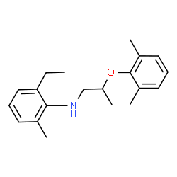 ChemSpider 2D Image | N-[2-(2,6-Dimethylphenoxy)propyl]-2-ethyl-6-methylaniline | C20H27NO