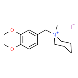 ChemSpider 2D Image | 1-(3,4-Dimethoxybenzyl)-1-methylpiperidinium iodide | C15H24INO2