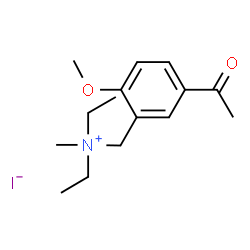 ChemSpider 2D Image | N-(5-Acetyl-2-methoxybenzyl)-N-ethyl-N-methylethanaminium iodide | C15H24INO2