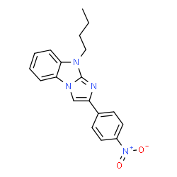 ChemSpider 2D Image | 9-Butyl-2-(4-nitrophenyl)-9H-imidazo[1,2-a]benzimidazole | C19H18N4O2