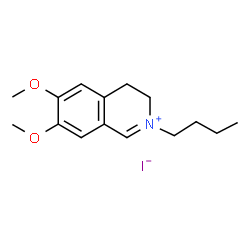 ChemSpider 2D Image | 2-Butyl-6,7-dimethoxy-3,4-dihydroisoquinolinium iodide | C15H22INO2