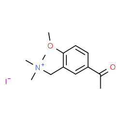 ChemSpider 2D Image | (5-Acetyl-2-methoxyphenyl)-N,N,N-trimethylmethanaminium iodide | C13H20INO2