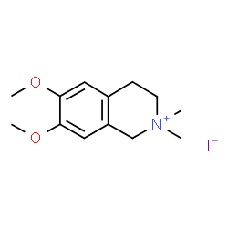 ChemSpider 2D Image | 6,7-Dimethoxy-2,2-dimethyl-1,2,3,4-tetrahydroisoquinolinium iodide | C13H20INO2