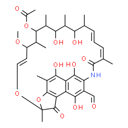 ChemSpider 2D Image | 3- Formyl Rifamycin SV; (rifampicin intermediate ) | C38H47NO13