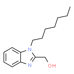 ChemSpider 2D Image | (1-Heptyl-1H-benzimidazol-2-yl)methanol | C15H22N2O