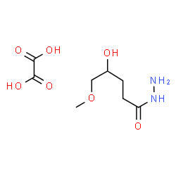 ChemSpider 2D Image | 4-Hydroxy-5-methoxypentanehydrazide ethanedioate (1:1) | C8H16N2O7
