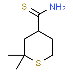 ChemSpider 2D Image | 2,2-Dimethyltetrahydro-2H-thiopyran-4-carbothioamide | C8H15NS2