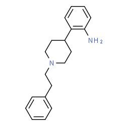 ChemSpider 2D Image | 4-(2-Aminophenyl)-1-phenethylpiperidine | C19H24N2
