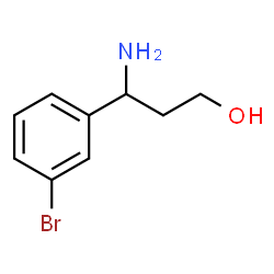 ChemSpider 2D Image | 3-(3-bromophenyl)-DL-β-alaninol | C9H12BrNO